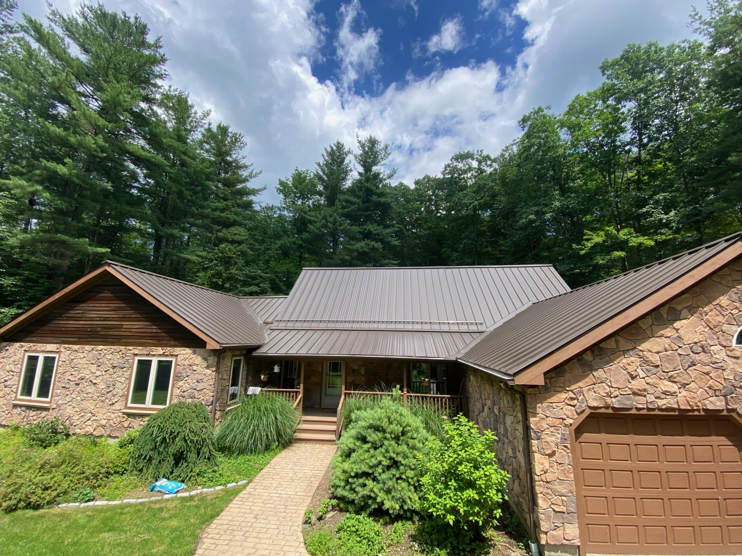 Metal roofs being built in Worcester, MA